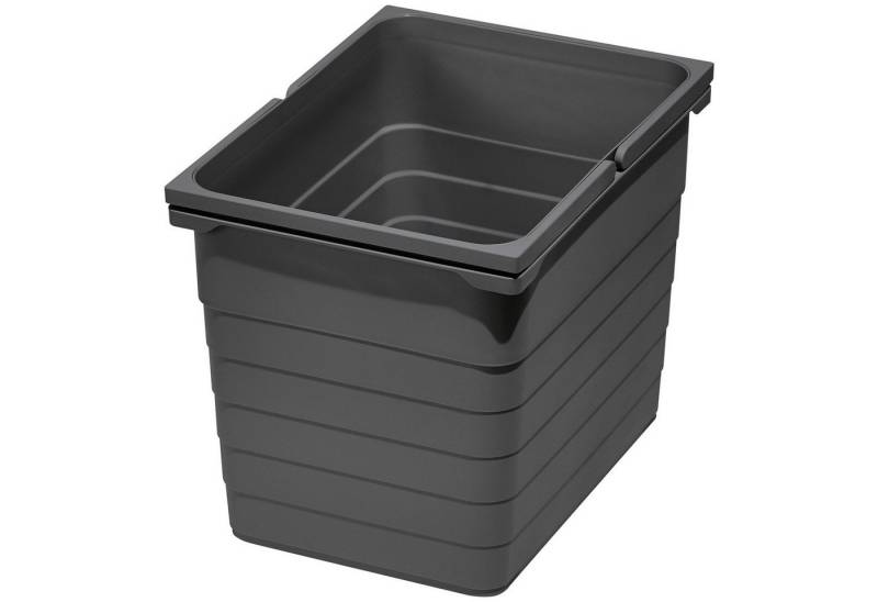 SO-TECH® Mülleimer eins2vier Abfallsammler Höhe: 310 mm, Volumen 17 Liter 230 x 306 mm dunkelgrau 5060 von SO-TECH®