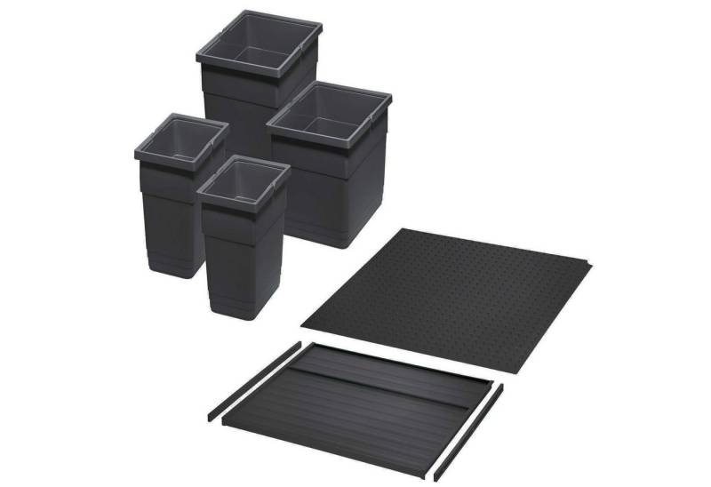 SO-TECH® Mülltrennsystem Ninka Abfalltrennsystem eins2vier 39 L KB 600 mm, dunkelgrau, Höhe 275 mm von SO-TECH®