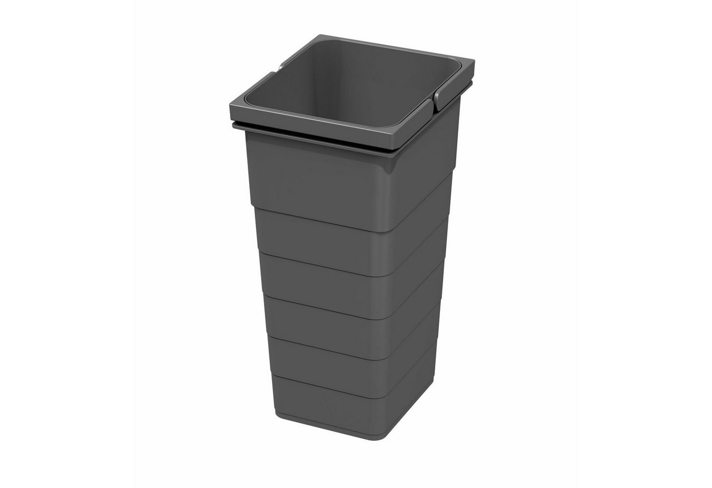 SO-TECH® Mülltrennsystem Ninka eins2vier Abfallsammler Höhe: 330 mm Volumen: 11,5 Liter, 229 x 205 mm dunkelgrau Recycling Behälter Abfall von SO-TECH®