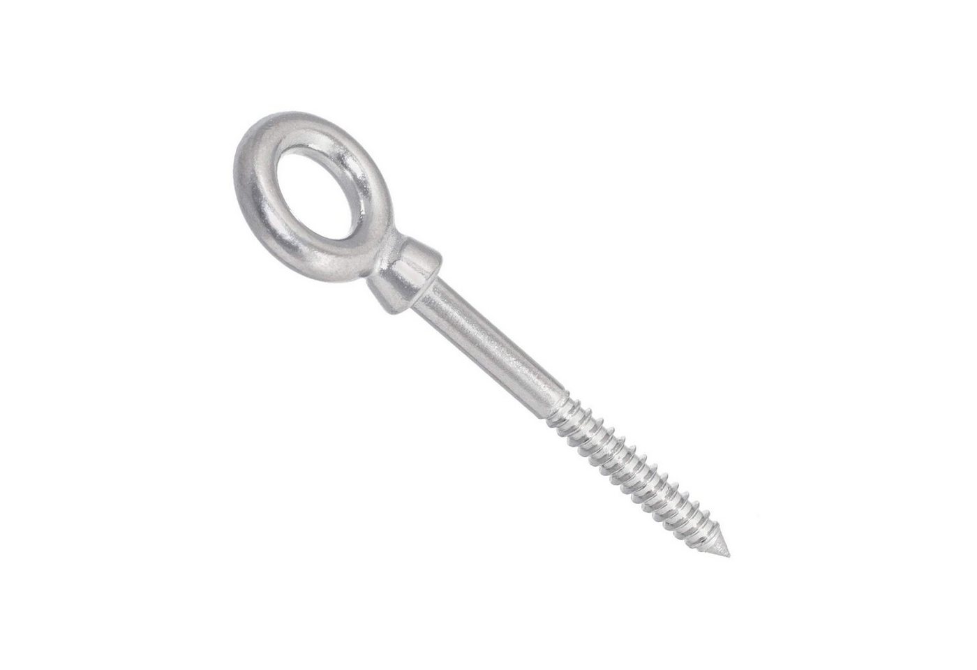 SO-TECH® Ringmutter Augenschraube mit Holzgewinde D10 mm Edelstahl V4A AISI 316, rostfrei & salzwasserbeständig von SO-TECH®