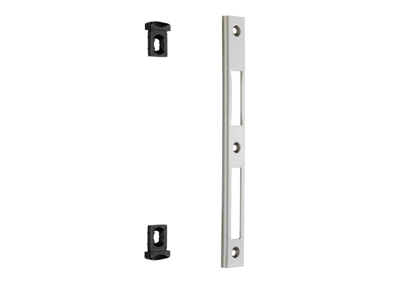 SO-TECH® Schließblech für Türrahmen Innentür, Türschließblech, U-Profilschließblech B-9000 eckig Stulp: 216 x 24 x 6 mm von SO-TECH®