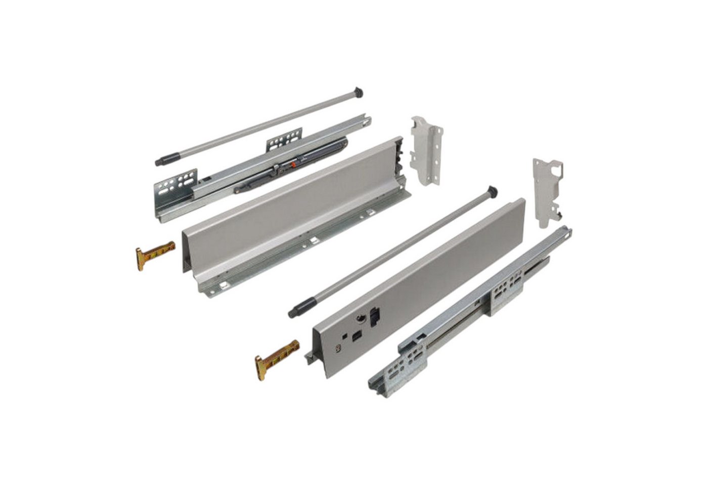 SO-TECH® Schubkasten Schubladensystem Modern Box Zargenhöhe 135 mm, Nennlänge 250-550 mm Soft-Close von SO-TECH®