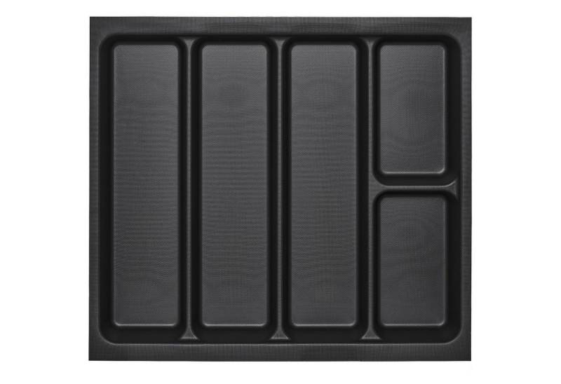 SO-TECH® Schubkasteneinsatz Orga-Box I für Optifit / blum Tandembox im 60er Schrank, Mehrzweckeinsatz 519 x 50 x 473 lavagrau Perlstruktur von SO-TECH®