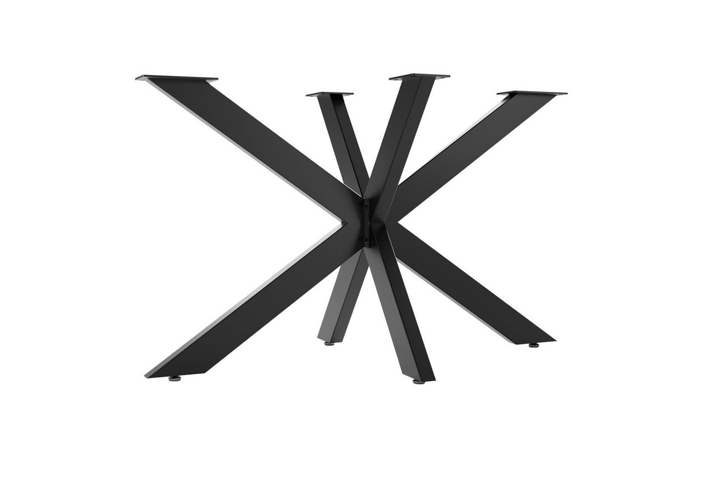 SO-TECH® Tischgestell SPIDER Schwerlast Tischbeine Tischfüße, einfache Montage, für Esstisch, schwarz, H 710 x B 680 x L 1200 mm von SO-TECH®