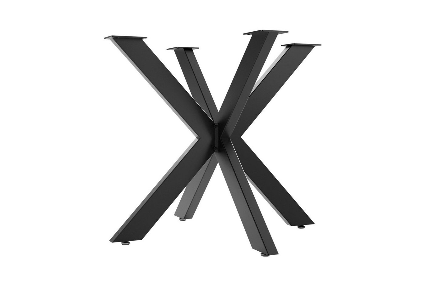 SO-TECH® Tischgestell SPIDER Schwerlast Tischbeine Tischfüße, einfache Montage, für Esstisch, schwarz, H 710 x B 850 x L 850 mm von SO-TECH®