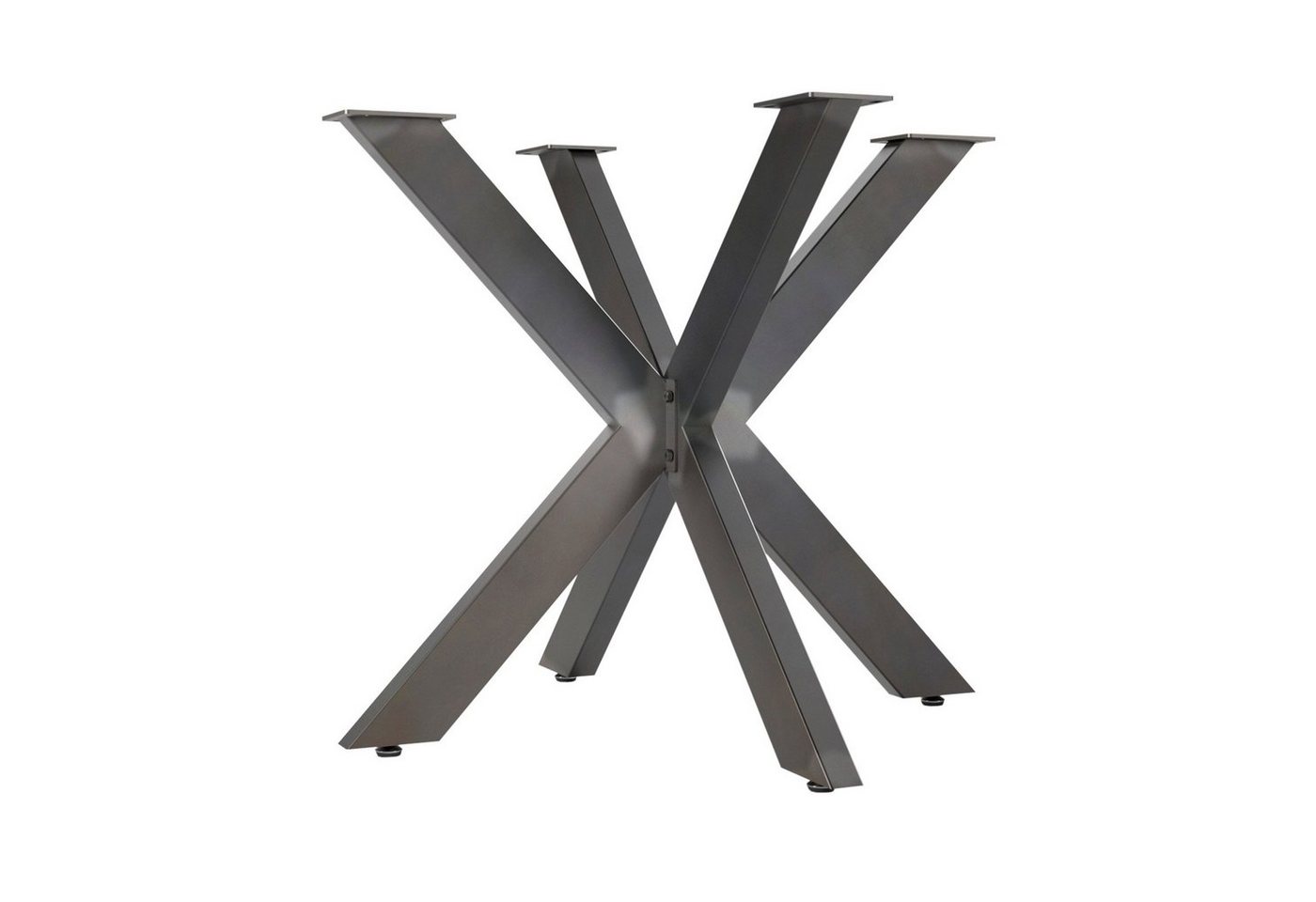 SO-TECH® Tischgestell SPIDER Schwerlast Tischbeine Tischfüße, einfache Montage, für Esstisch, used look, H 710 x B 850 x L 850 mm von SO-TECH®