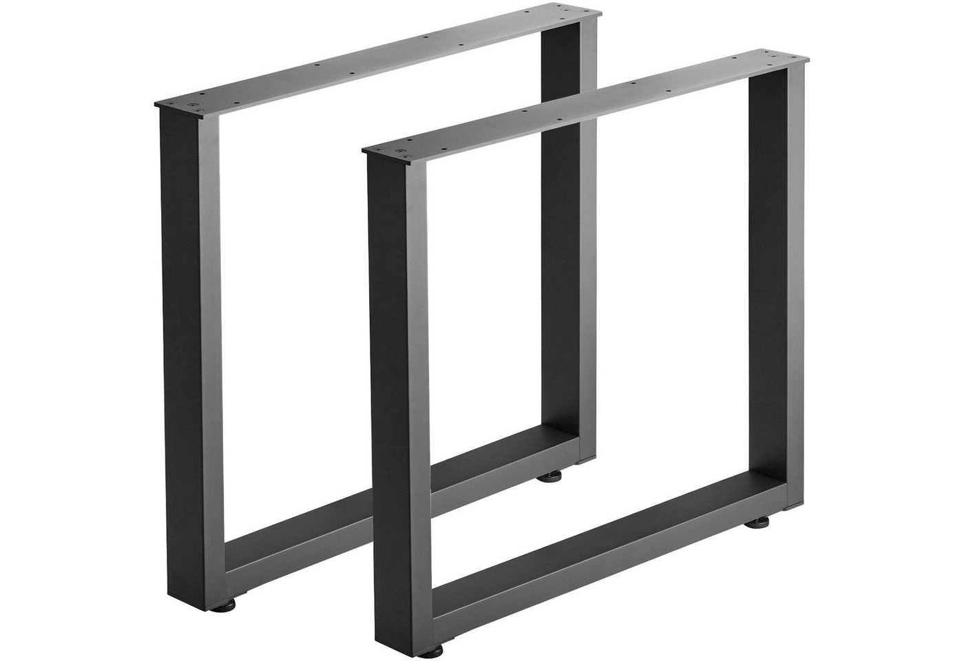 SO-TECH® Tischgestell Tischkufen SOLID Stahl schwarz matt Profil 80 x 40 mm (2-St), Höhe: 720 mm Tiefe 800 mm Tischuntergestell Kufengestell von SO-TECH®