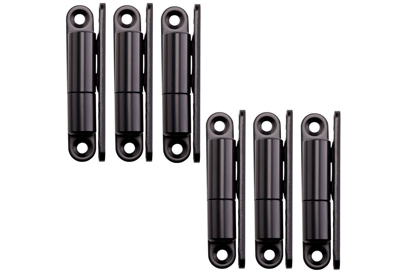 SO-TECH® Türbeschlag Renovierband Türband 15 x 83 mm Scharnier aus Stahl (6 St), für Innentüren zum Aufschrauben, schwarz, 6 Stück von SO-TECH®