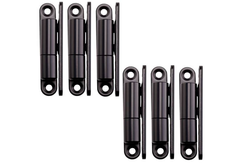 SO-TECH® Türbeschlag Renovierband Türband 15 x 83 mm Scharnier aus Stahl (6 St), für Innentüren zum Aufschrauben, schwarz, 6 Stück von SO-TECH®