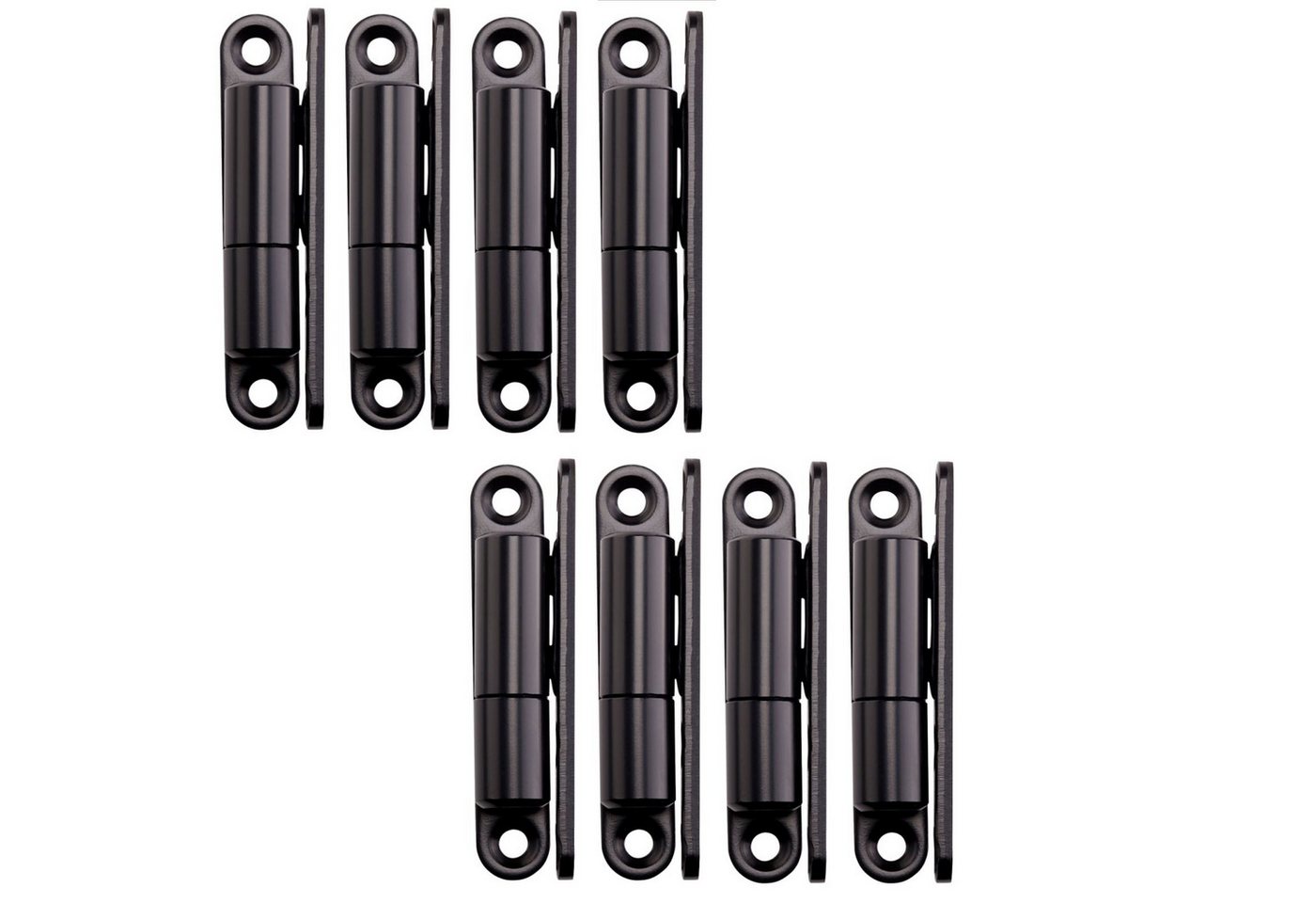 SO-TECH® Türbeschlag Renovierband Türband 15 x 83 mm Scharnier aus Stahl (8 St), für Innentüren zum Aufschrauben, schwarz, 8 Stück von SO-TECH®