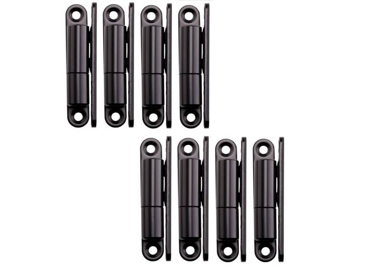 SO-TECH® Türbeschlag Renovierband Türband 15 x 83 mm Scharnier aus Stahl (8 St), für Innentüren zum Aufschrauben, schwarz, 8 Stück von SO-TECH®