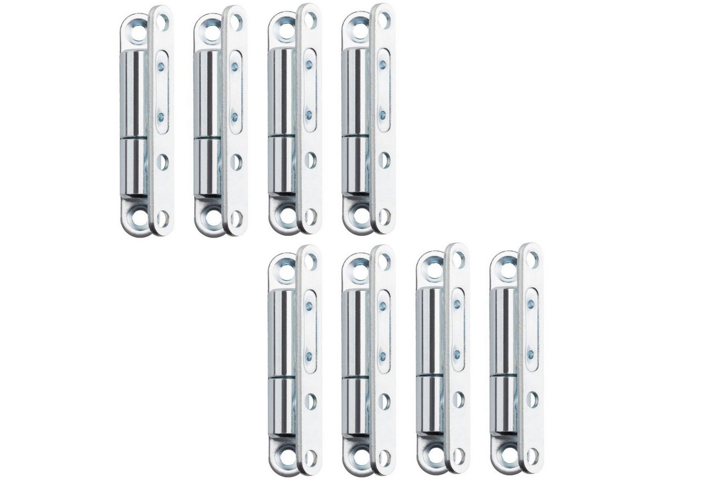 SO-TECH® Türbeschlag Renovierband Türband 15 x 83 mm Scharnier aus Stahl (8 St), für Innentüren zum Aufschrauben, verzinkt, 8 Stück von SO-TECH®