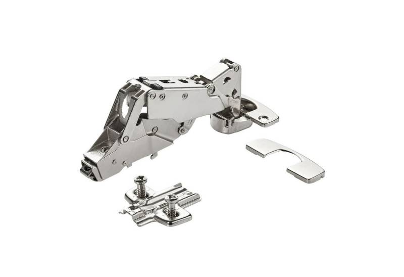 SO-TECH® Türbeschlag Weitwinkelscharnier 165° Sensys 8657i, Softclose (1 St), Mittelanschlag + MPL H 0 mm mit Euroschrauben + Abdeckung von SO-TECH®