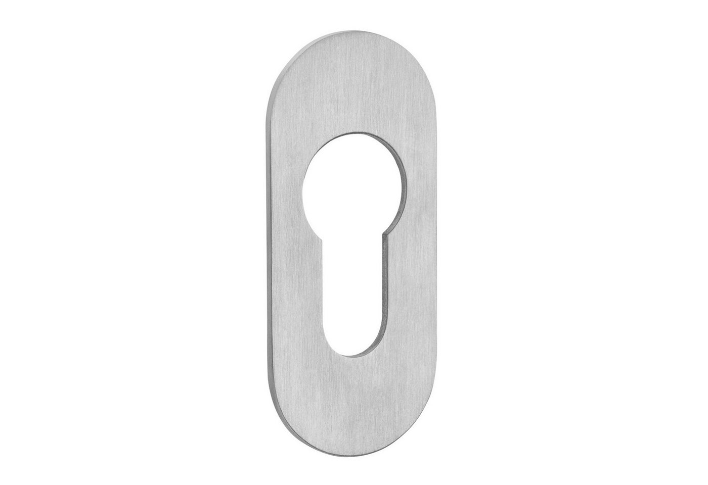 SO-TECH® Türbeschlag selbstklebende Edelstahl Tür-Rosetten mit 3M-VHB-Klebepad (1 St), PZ-Kleberosette oval 65 x 28 x 2 mm satiniert von SO-TECH®