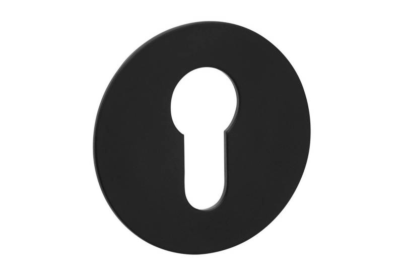 SO-TECH® Türbeschlag selbstklebende Edelstahl Tür-Rosetten mit 3M-VHB-Klebepad (1 St), PZ-Kleberosette rund Ø 55 mm schwarz von SO-TECH®