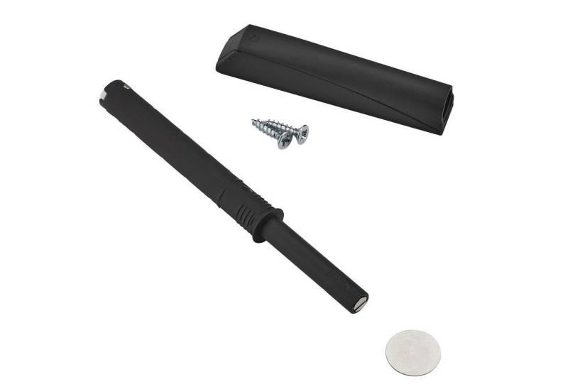 SO-TECH® Türdämpfer K-Push für grifflose Türen Push to open, Push-To-Open mit Magnetspitze inkl. Einbauadapter anthrazit von SO-TECH®