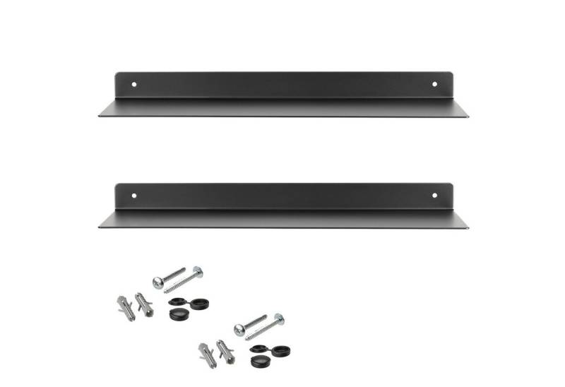 SO-TECH® Wandregal Design Wandboard HOVER 350 x 130 mm, 30 mm Höhe, Schwarz, 2er Set von SO-TECH®