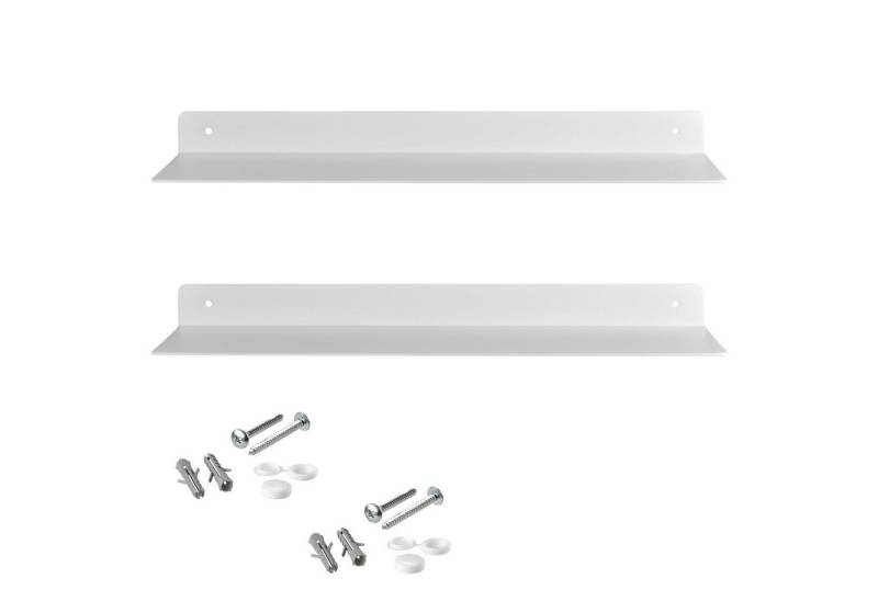 SO-TECH® Wandregal Design Wandboard HOVER 350 x 130 mm, 30 mm Höhe, Weiß, 2er Set von SO-TECH®