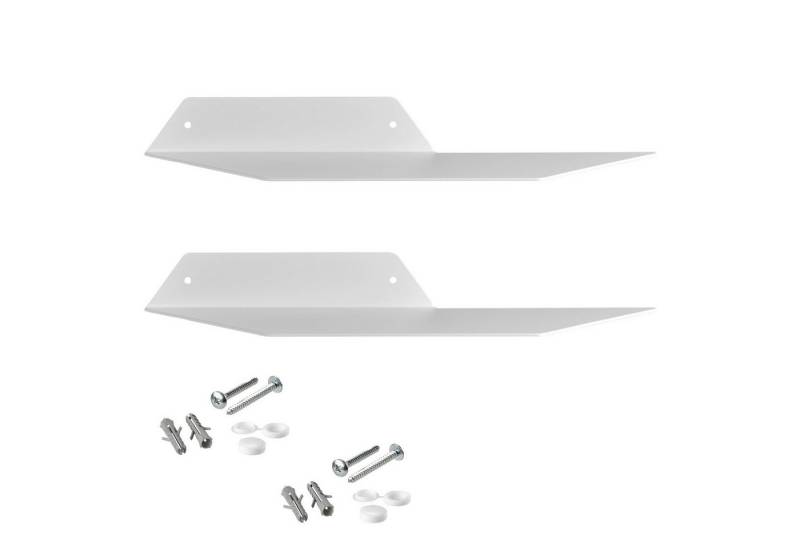 SO-TECH® Wandregal Design Wandboard HOVER 350 x 130 mm, 40 mm Höhe, Weiß, 2er Set von SO-TECH®