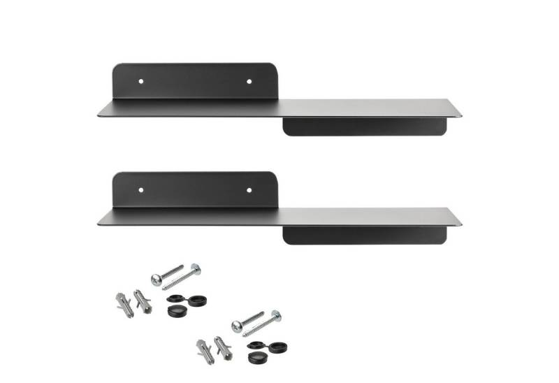 SO-TECH® Wandregal Design Wandboard HOVER 350 x 130 mm, 78 mm Höhe, Schwarz, 2er Set von SO-TECH®
