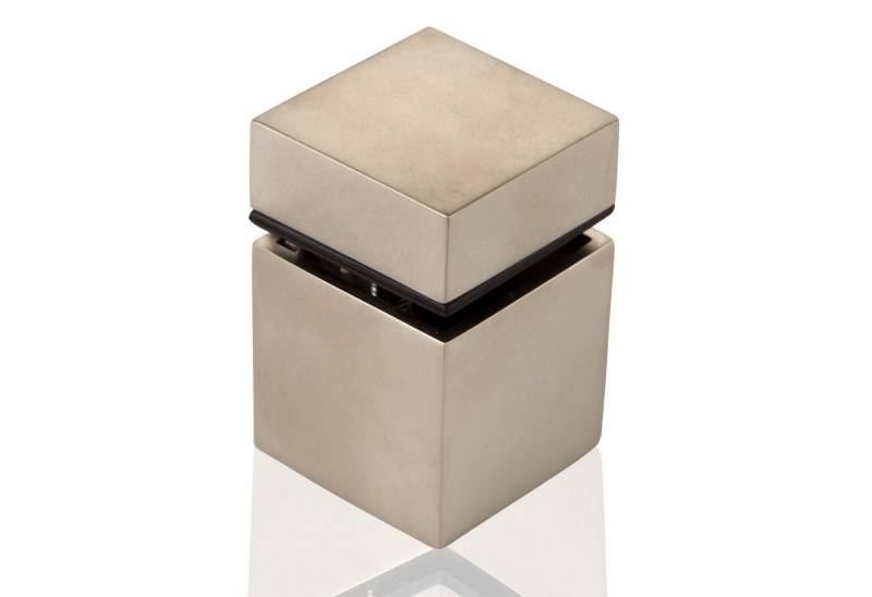 SO-TECH® Wandregalhalter Glasbodenträger CUBE II 30 x 30 mm, 1-tlg., 1 Stück, Edelstahloptik matt von SO-TECH®