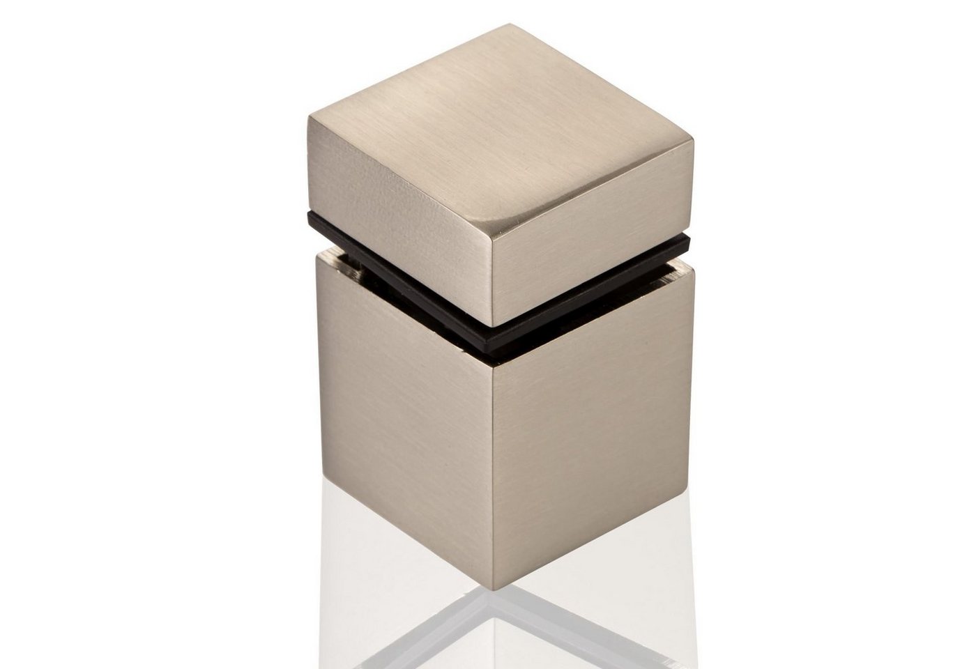SO-TECH® Wandregalhalter Glasbodenträger CUBE II 30 x 30 mm, 3-tlg., 3 Stück, Edelstahloptik von SO-TECH®
