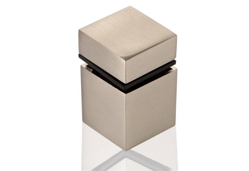 SO-TECH® Wandregalhalter Glasbodenträger CUBE II 30 x 30 mm, 3-tlg., 3 Stück, Edelstahloptik von SO-TECH®