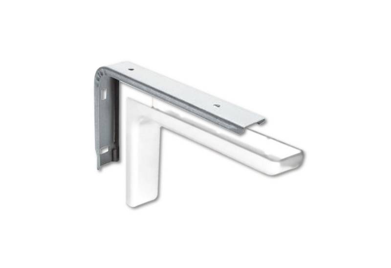 SO-TECH® Wandregalhalter Regalkonsole Regalbodenträger mit Abdeckung weiß, 1-tlg., mit Abdeckung weiß von SO-TECH®
