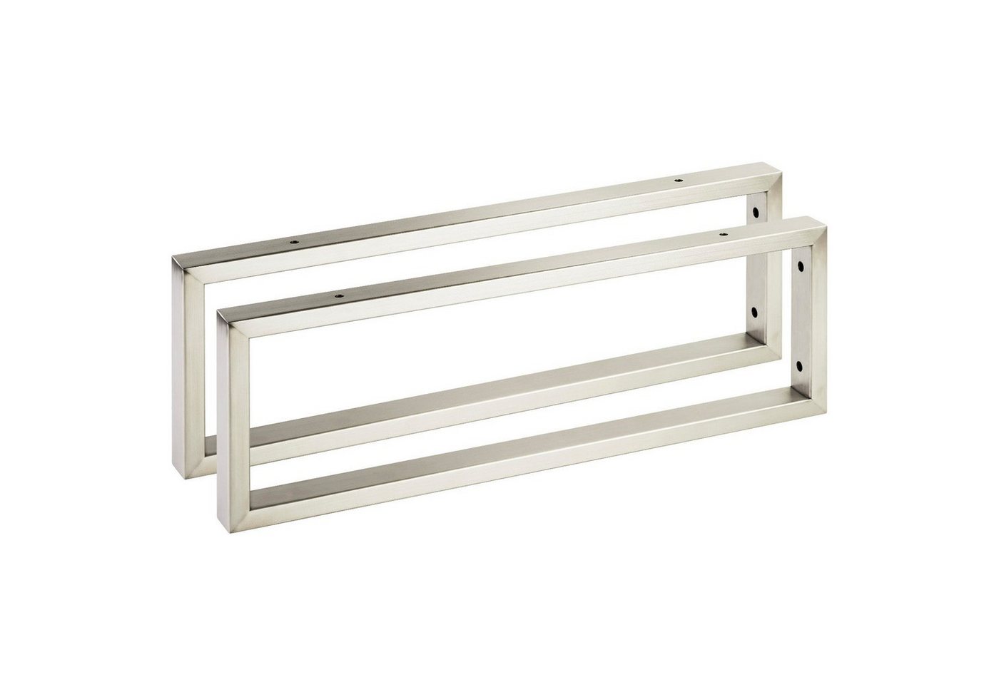 SO-TECH® Wandregalhalter Waschtischkonsole Wandkonsole, 2-tlg., WK450 rechteckig 450 x 150 mm, Edelstahl gebürstet von SO-TECH®