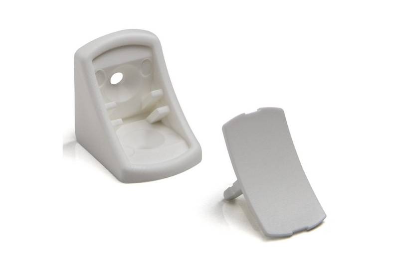 SO-TECH® Winkelbeschlag 100 Stück Korpusverbinder Eckverbinder 24 x 24 x 20 mm mit Abdeckkappe (100 St) von SO-TECH®