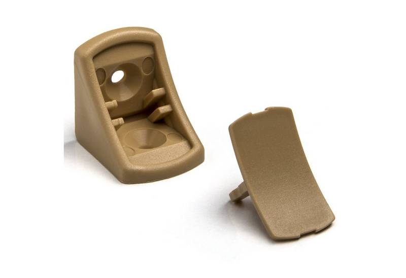 SO-TECH® Winkelbeschlag 100 Stück Korpusverbinder Eckverbinder 24 x 24 x 20 mm mit Abdeckkappe (100 St) von SO-TECH®