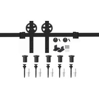 So-tech - 1er Pack - Schiebetüren Set CHAMBER-2 2 m (von oben anschraubbar) schwarz von SO-TECH