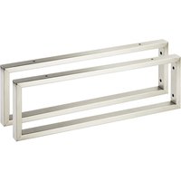 So-tech - 2 Stück Waschtischkonsole WK450 rechteckig 450 x 150 mm Edelstahl gebürstet von SO-TECH