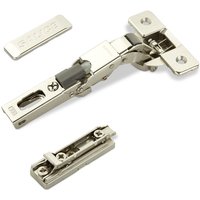 2 x Salice Universalscharniere 110° Bohrbild T45 mit Dämpfer für abgerundete, überfälzte und profilierte Türen mit Linear-Montageplatte Höhe 3 mm von SO-TECH