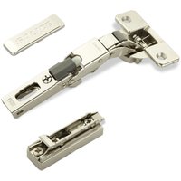 2 x Salice Universalscharniere 110° Bohrbild T48 mit Dämpfer für abgerundete, überfälzte und profilierte Türen mit Linear-Montageplatte Höhe 6 mm von SO-TECH