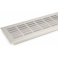 2er Pack - Lüftungsgitter Lochblech 480 x 81 mm Silber EV1 von SO-TECH