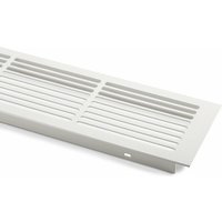 So-tech - 2er Pack - Lüftungsgitter Schlitzlochung Aluminium 500 x 86 mm weiß lackiert von SO-TECH