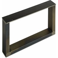 So-tech - 2er Pack - Tischgestell tab Stahl Used Look Profil 80 x 40 mm (Höhe: 400 mm / Tiefe: 600 mm) von SO-TECH