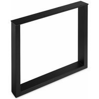 So-tech - 2er Pack - Tischgestell tab Stahl schwarz matt Profil 80 x 40 mm (Höhe: 720 mm / Tiefe: 700 mm) von SO-TECH