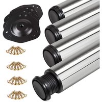 4er Set Tischbeine ø 60 mm Höhe 820 mm echt Edelstahl mit Anti-Fingerprint-Beschichtung höhenverstellbar 4er Set Tischbeine ø 60 mm Höhe 820 mm echt Edelstahl mit Anti-Fingerprint-Beschichtung höhenverstellbar von SO-TECH