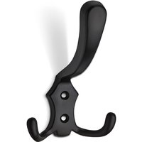 So-tech - 5er Pack - Garderobenhaken lena 2-fach lang / schwarz von SO-TECH