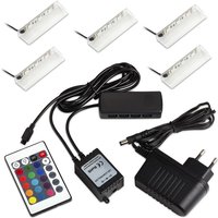 5er Set rgb-led Farbwechsel Glasbodenbeleuchtung von SO-TECH