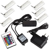 7er Set rgb-led Farbwechsel Glasbodenbeleuchtung von SO-TECH