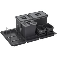 So-tech - Abfallsammler Metropolis 15+10+6L mit Deckel Abfallsystem f. Auszug Korpusbreite 90 cm von SO-TECH