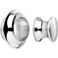 Aufschraubschloss Möbelschloss Caravan-Schloss Türschschloss Knopfset rund 13 mm Chrom poliert von SO-TECH