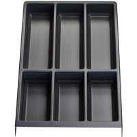 Besteckeinsatz separado Individual schiefergrau genarbt (300 x 474 x 51 mm) Schubladeneinsatz ab 40cm Schrankbreite für Besteck von sotech von SO-TECH