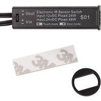 Einbausensor SO1 schwarz mit 2 Schaltfunktionen für Tür- o. Handbewegung von SO-TECH