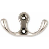 Garderobenhaken MAREEN 2-fach 30 x 56 x 28 mm BA 17 mm Chrom matt von SO-TECH