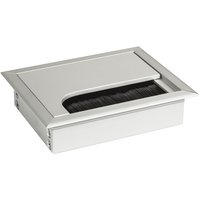 Kabeldurchlass Cavo Kabeldose eckig 100 x 80 mm Silber eloxiert von CAVO