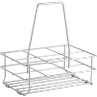Kesseböhmer - Flaschentragekorb mit Bodengleitern für 6 Flaschen, Chrom matt von KESSEBÖHMER